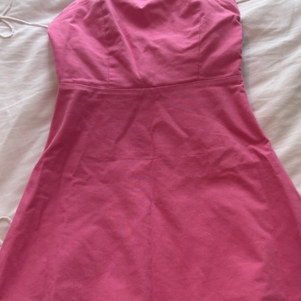 Altard State Strapless Pink Mini Dress